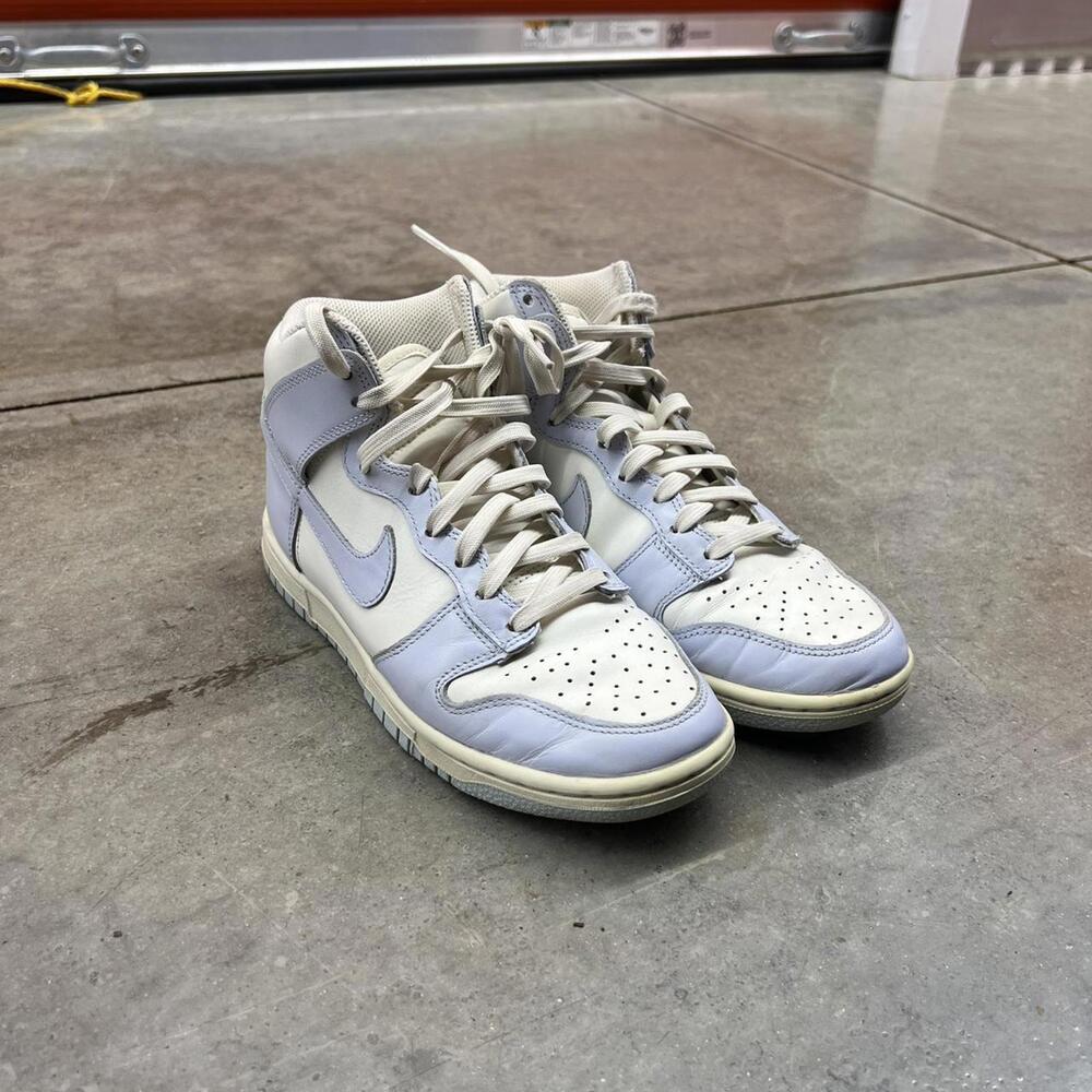 Nike Dunk High Sail Football Grey hi top sneakers size 6 WOMENS